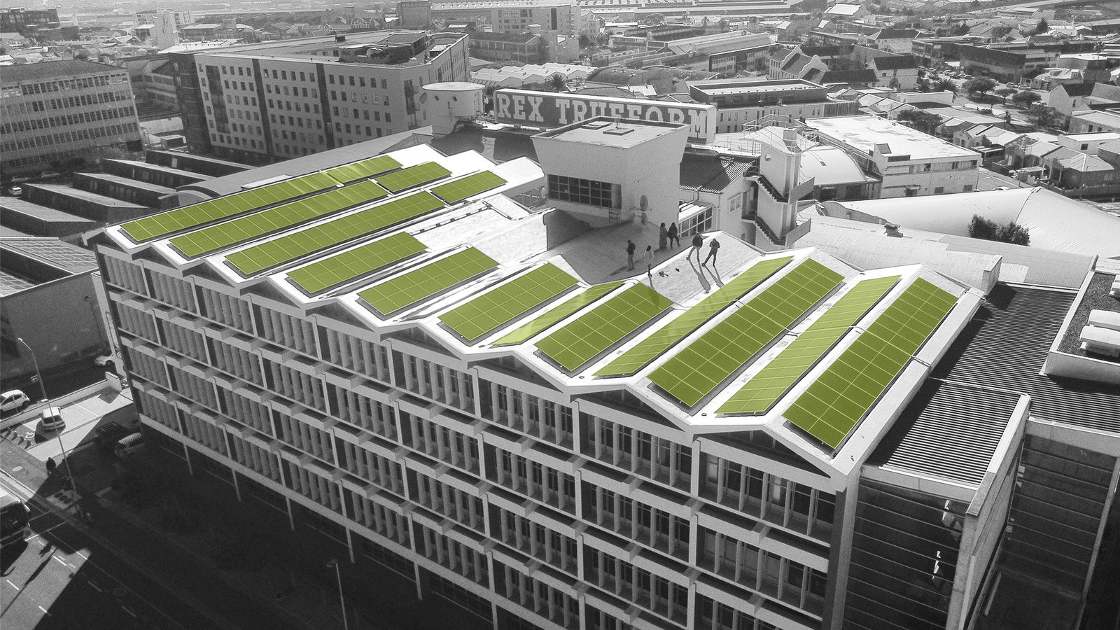 Rex Trueform, Victoria Road — rooftop solar